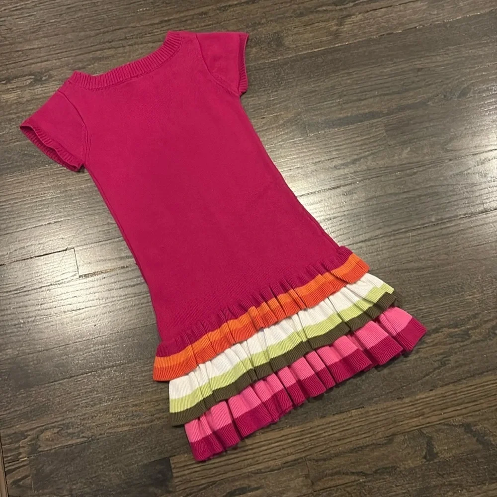 Pink Butterfly Kids Sweater Dress (size 10)
